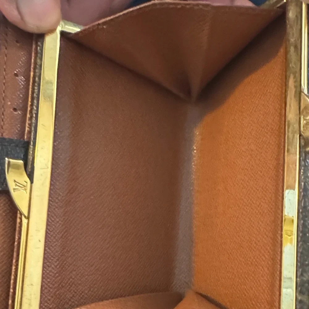 Louis Vuitton Monogram Canvas Snap Card Holder in Brown